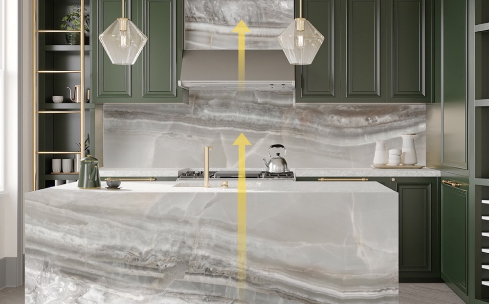 kitchen setting Fontana bioquartz